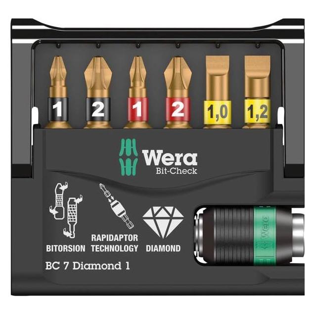 Wera Bit-Check 7 Diamond 1 (Kreuz Phillips PH) (5057416001)
