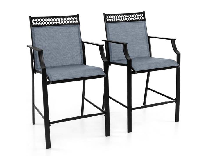GARTENSTÜHLE Blau(2er-Set)