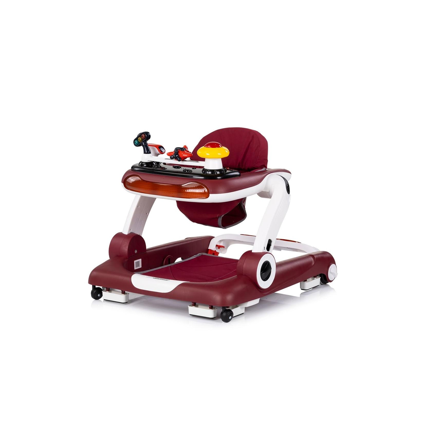 Chipolino Lauflernhilfe little Explorer 4 in 1 Laulernwagen Musik Stopper Räder rot