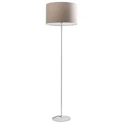 ROSSINI ILLUMINAZIONE Vivien White Stehleuchte – Stehleuchte mit elfenbeinfarbenem zylindrischen Lampenschirm, E27-Anschluss, Leistung 75 W, IP20 Grad, Höhe 48 cm – Rossini