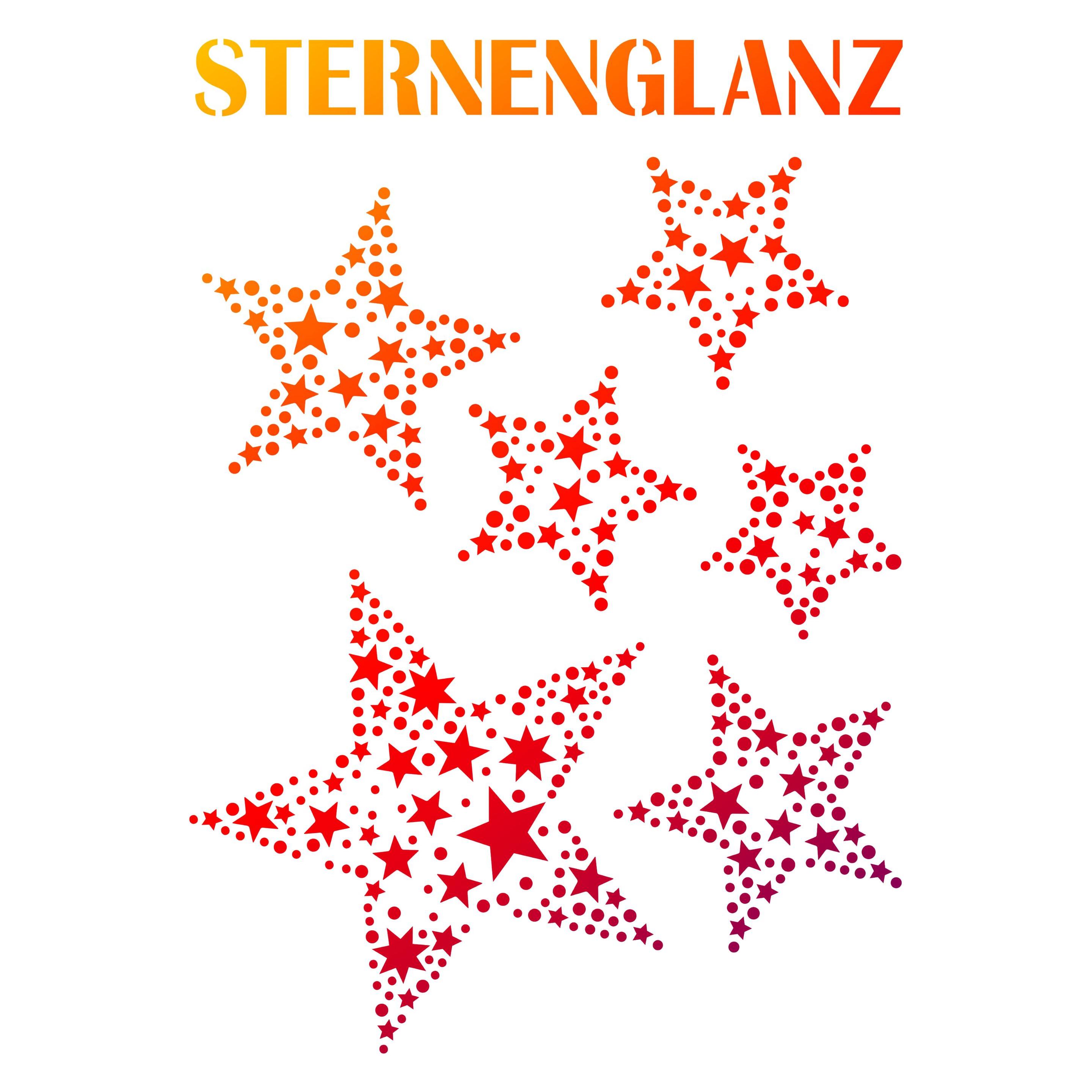 Creativ Company Schablone A4 Sternenglanz, 1 Stück (26976)