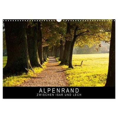 Alpenrand zwischen Isar und Lech (Wandkalender 2027 DIN A3 quer), CALVENDO Monatskalender