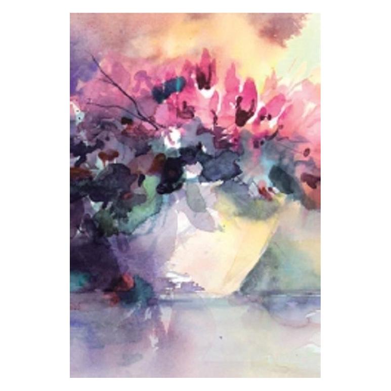 Davinci Karte 12x18cm + Umschlag Alpenveilchenstrauss (328657)