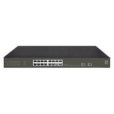 LevelOne Switch 16x GE GES-2118P 2xGSFP 16xPoE+ (18 Ports) (GES-2118P)