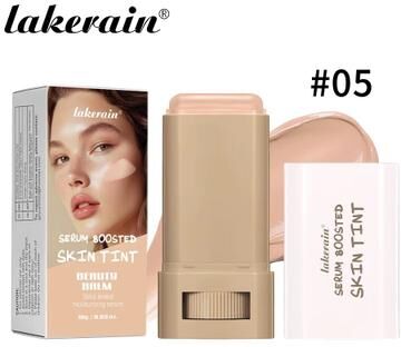 Inspired Finds Serum Boosted Foundation Stick High Coverage, Hydrating Balm Skin Tint For Smooth, Plump & Radiant Finish 5for Oily Skin