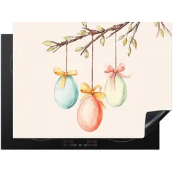 HERDABDECKPLATTE Osterkuchen - Schleife - Eier Induktionsmatte 71x52 cm
