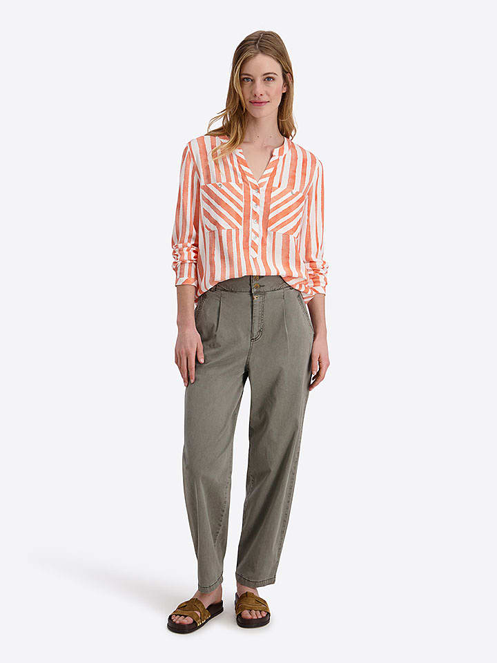 Timezone Bluse "Henley" in Orange - M