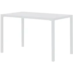 Outdoor Esstisch Quatris 120x80x75 cm weiß