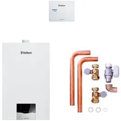 Vaillant Paket 1.667/2 ecoTEC plus VC 10CS/1-5, VRC 710, Anschlusszubehör