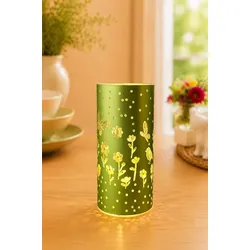 Glaslicht Polline LED 20cm grün