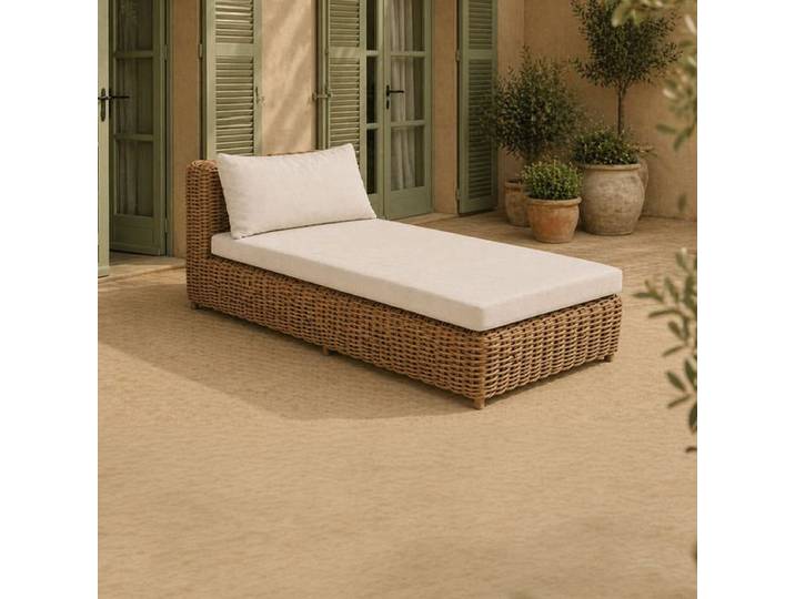 OUTLIV. Versailles Gartenliege Geflecht/Spun Polyester