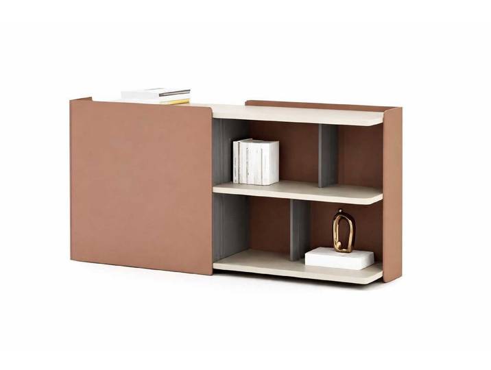 Xlmoebel Kommode Moderne beige Holzkommode für stilvolles Büro-Stauraumdesign (Einzelartikel), Made in Europa