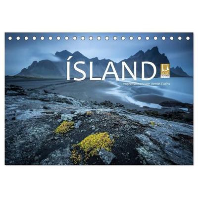 Island Impressionen von Armin Fuchs (Tischkalender 2027 DIN A5 quer), CALVENDO Monatskalender