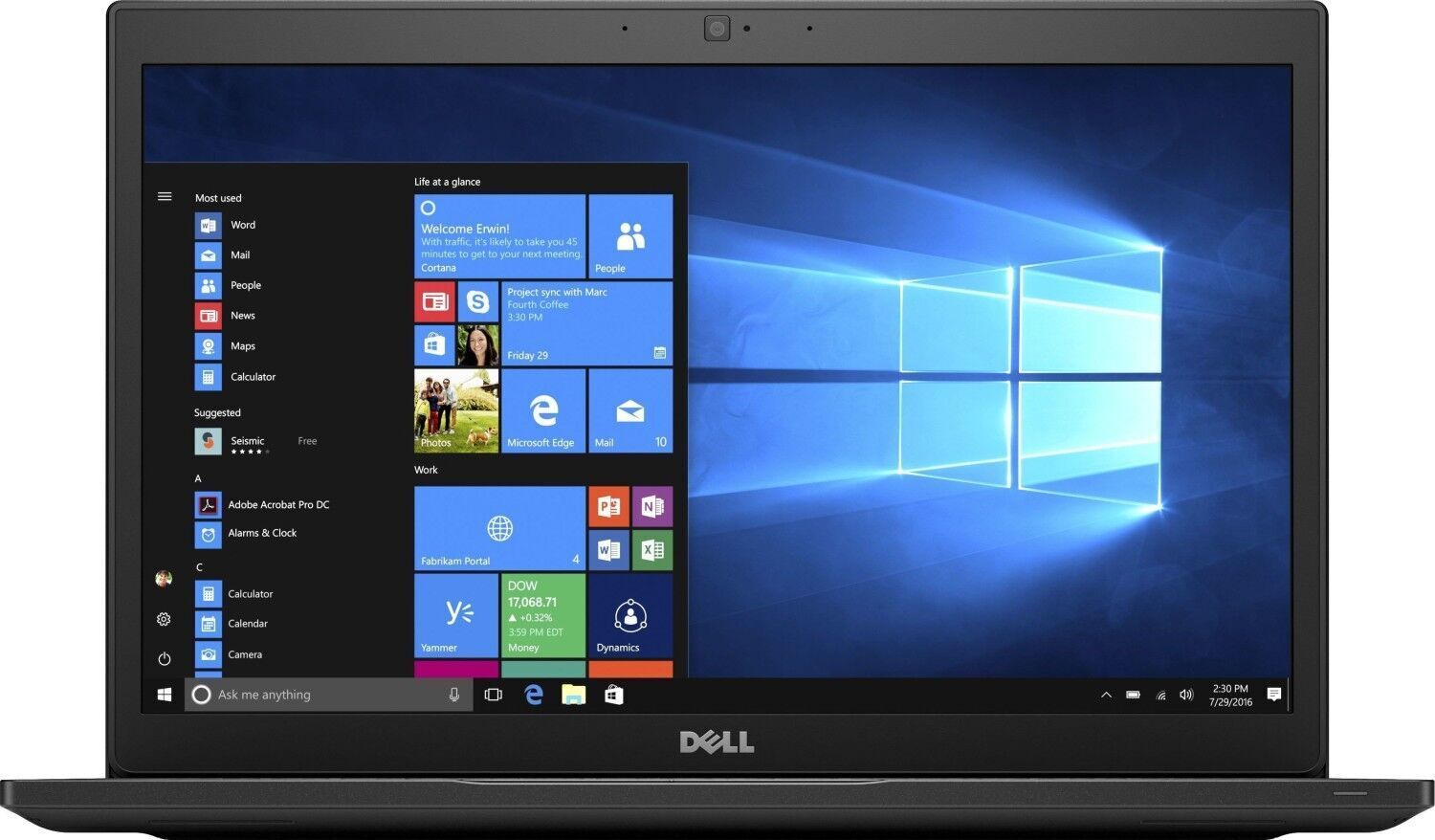 Dell Latitude 7490   i5-8250U   14"   16 GB   960 GB SSD   FHD   Tastaturbeleuchtung   Win 11 Home   IT - Refurbished