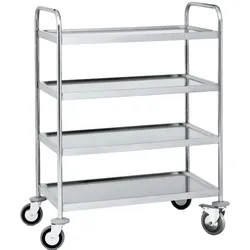 Wagen mit regalen 4 regale max. belastung 200 kg - 1000x600x1250 mm - 97040620 Eurast