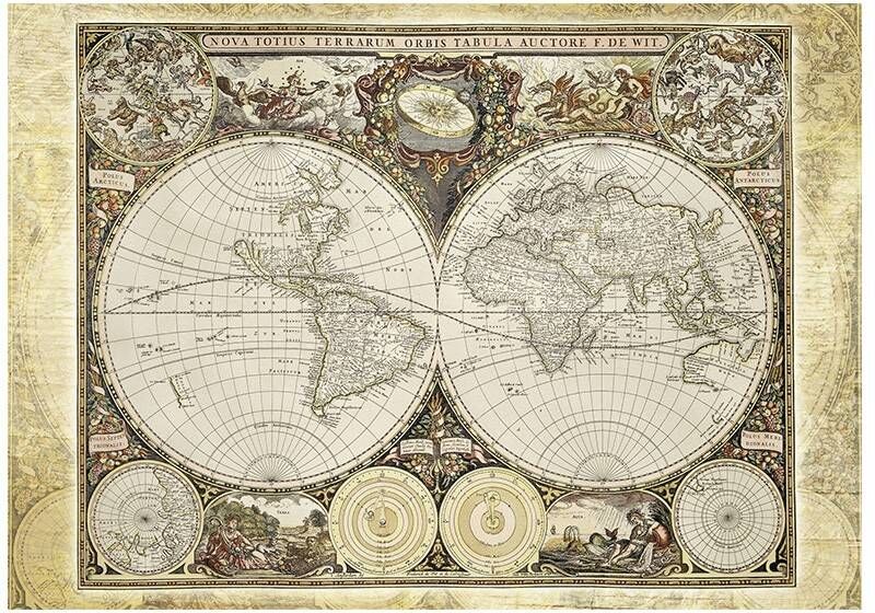 Schmidt Puzzles - Mappemonde historique - 2000 pcs
