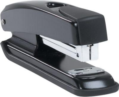 Schäfer Shop Pure Heftgerät HS 5657, bis 20 Blatt, Ladekapazität 100 Klammern Typ 24/6 und 150 Klammern Typ 26/6, schwarz