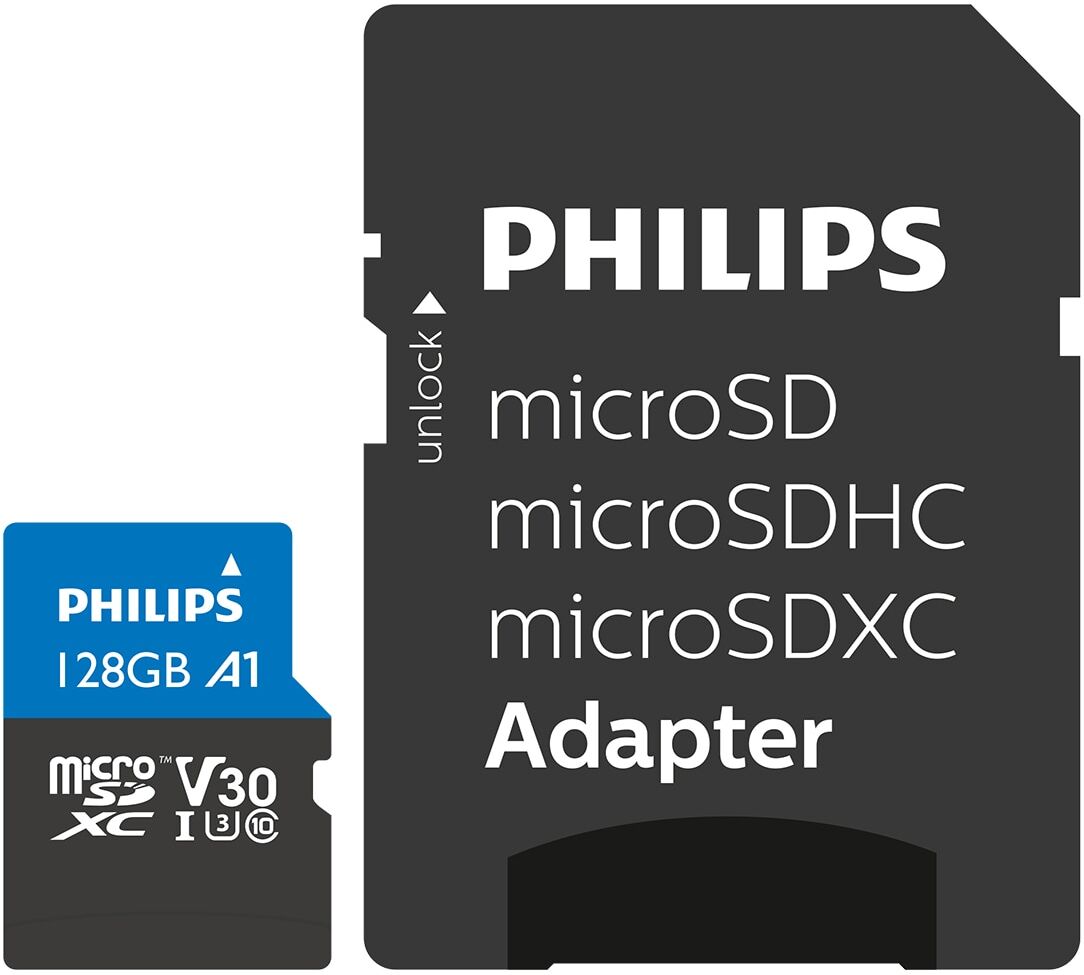 Philips Tarjeta de memoria MicroSD FM12MP65B 128GB.