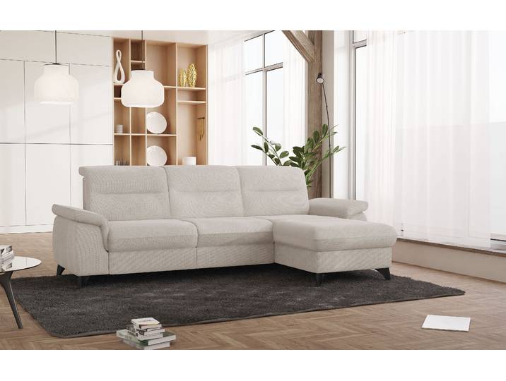 Ecksofa, Polyester, Beige, 260×175 cm, Mit Relaxfunktion, Modern, SIT & MORE