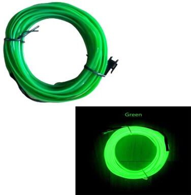Uplifted Finds Car Interior LED Ambient Light Strip Cold Light Decorative Dashboard Lamp 4 M light Strip Only green