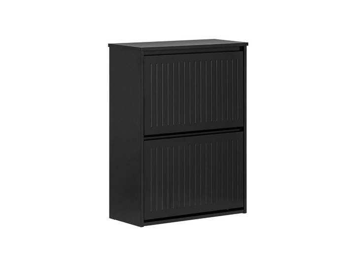 SCHUHSCHRANK mit 2 Klappen Schwarz