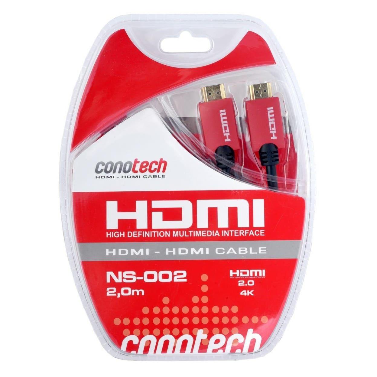 Conotech NS-002 HDMI-Kabel - Version 2.0 - 2 m - 4K-Unterstützung (2 m) (CONOTECH)