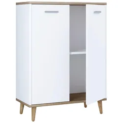 Kommode Landos ca. 60 cm Weiß/Honigeiche