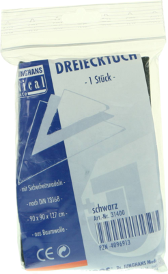 Dr. Junghans Medical GmbH DREIECKTUCH schwarz 90x90x127 31400 1 St 04096913