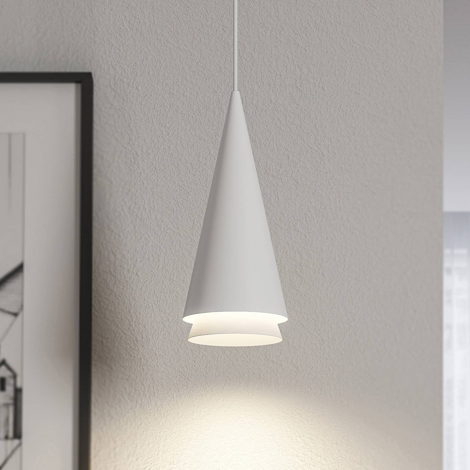 Lucande Hanglamp Naoh - Wit - Dimbaar - Scandinavisch Design