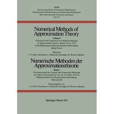 Numerische Methoden der Approximationstheorie / Numerical Methods of Approximation Theory, Taschenbuch von Werner,Collatz,Meinardus, Springer Basel,