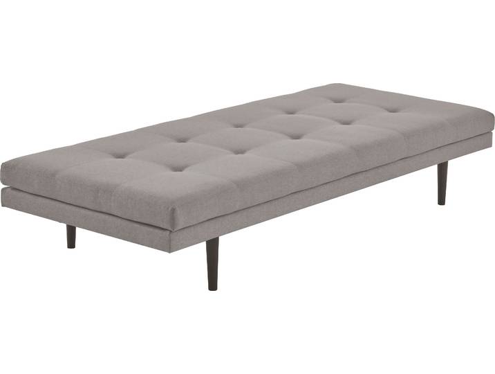 Chaiselongue GOODPRODUCT Bergen , grau, B:85cm H:37cm T:200cm, Sofas, Chaiselongue, Tagesliege im Japanischen Stil, inklusive arretierbarer Nackenrolle