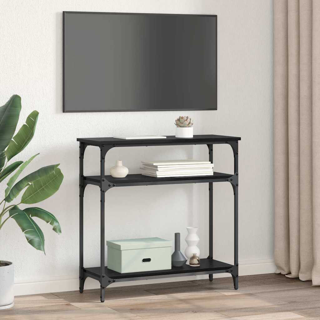 Trent Austin Design Console Table Black Oak 75cm H x 75cm W x 29cm D
