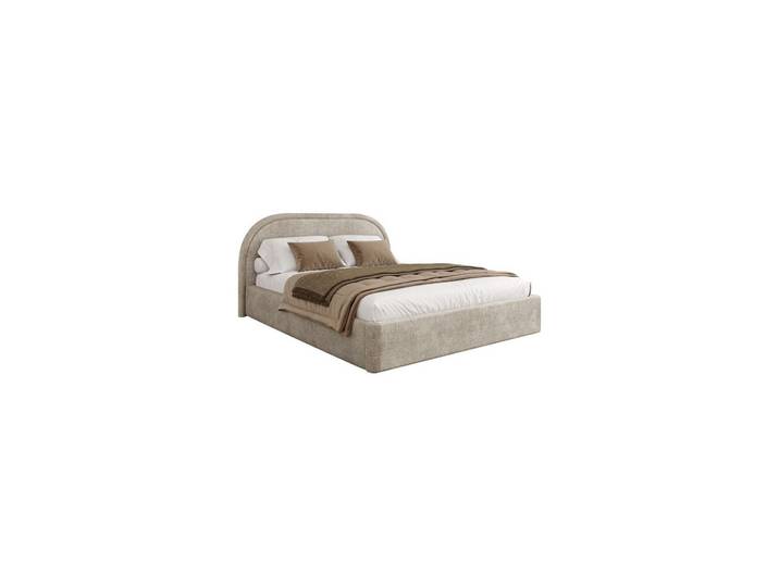POLSTERBETT OLIVIA 160x200 cm Crem 02 34 Holzlatten
