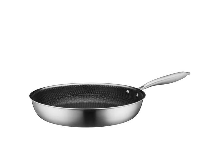 Mäser Bratpfanne, Schwarz, Silberfarben, Metall, 4,2 l, rund, 6 cm, antihaftbeschichtet, Kochgeschirr, Pfannen, Bratpfannen