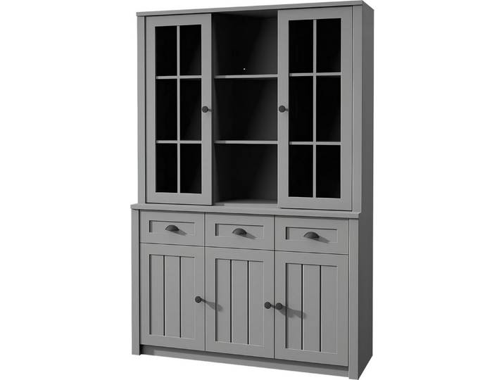 Xlmoebel Anrichte Holz Buffet Kommode Regal Aufsatz Schrank Konsole (Buffetschrank mit Aufsatz, 1 St., Buffetschrank), Made in Europa
