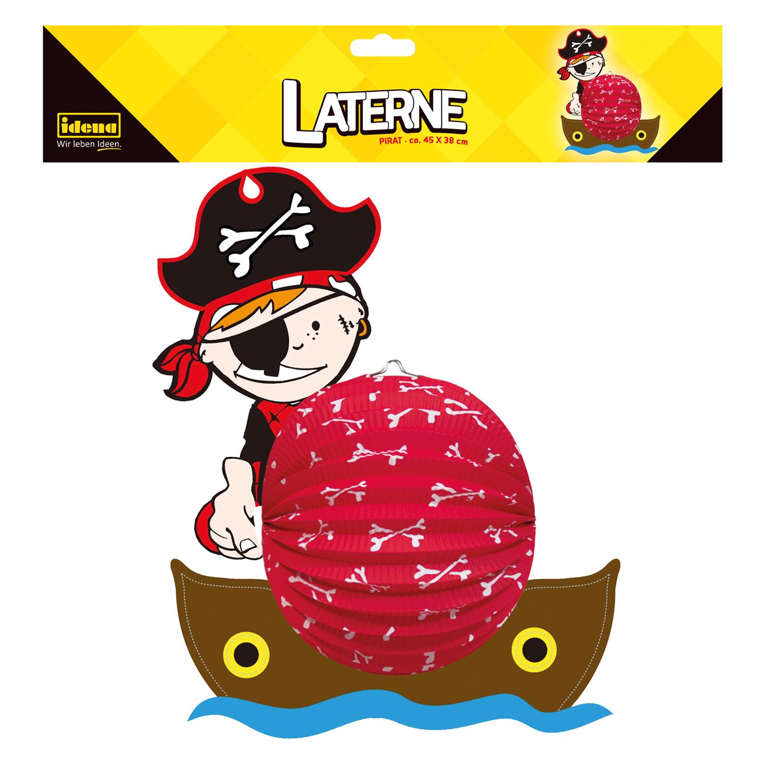 Idena Laterne Pirat 45x38cm FSC-Mix (1 Stk.) (22691891)