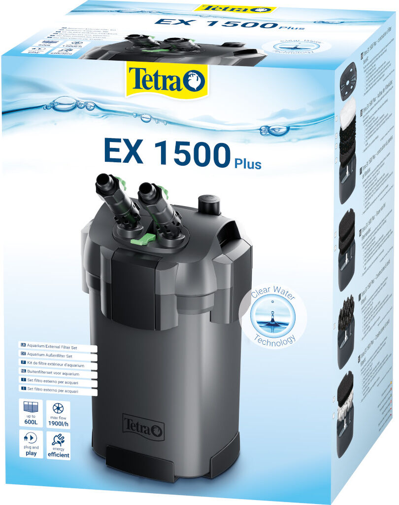 Tetra EX 1500 Plus II Filtro Esterno per Acquari da 300 a 600 L