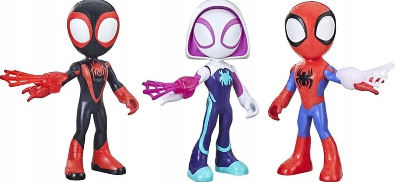 Set van 3 grote bewegende actiefiguren met accessoires - Kleurrijk