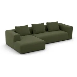 Nordic Collection Ecksofa Kornum Stoff Forest Green