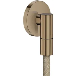 hansgrohe AXOR Wall outlet Fine Wandanschluss rund, 36737140, Farbe: Brushed Bronze