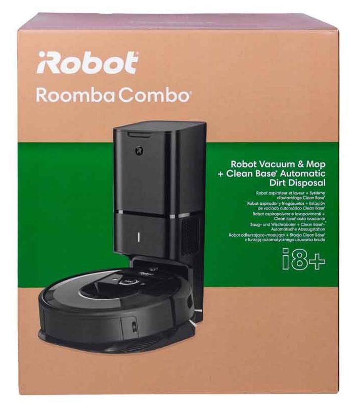 iRobot Combo i8+ Roboter-Staubsauger Beutellos inkl. Absaugstation schwarz