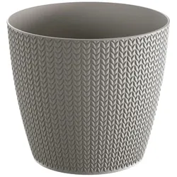 Prosperplast - WHEATY 1L Topf - 12,8x12,8x11,2cm in Steingrau farbe