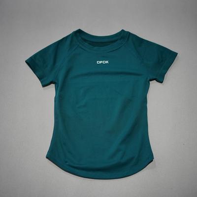 Fusion Finds Women's Breathable Workout Top Slim Fit Short Sleeve Yoga & Running T Shirt pine Green s