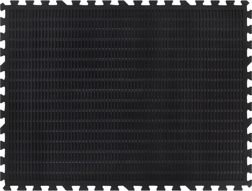 vidaXL Carreau de sol en caoutchouc noir 12 mm 90x120 cm