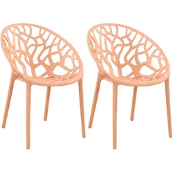 CLP 2er Set Stuhl Hope   Farbe: pfirsich
