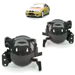 Klarglas Nebelscheinwerfer Set NSW Schwarz passend für BMW E60 E61 E90 E91 E63 E64