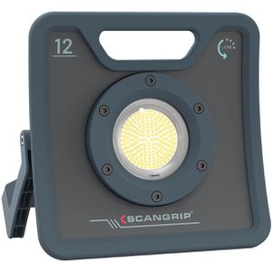 Scangrip Baustrahler Nova 12K, LED, Netzbetrieb mit 5 m Kabel, IP67 wasserdicht, dimmbar, 81 Watt, 12.000 Lumen