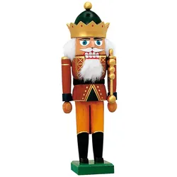KWO Erzgebirge Nussknacker König mit Krone Höhe 29 cm