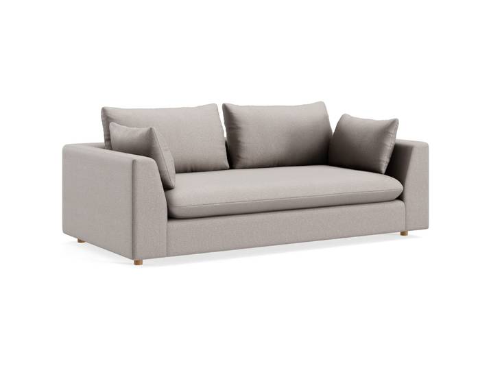 Sofa Milou Stoff grau-braun B 209 T 108 cm - Möbel Konfigurator: Traummöbel individuell zusammenstellen