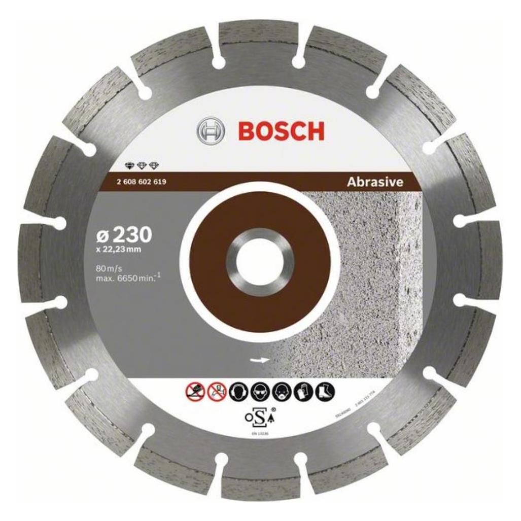 Bosch Professional Zubehör Diamanttrennscheibe Standard for Abrasive, 125 x 22,23 x 6 x 7 mm (2608602616)